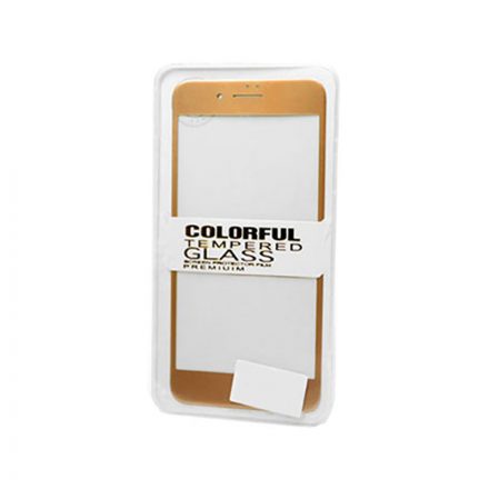Karc és ütésálló fólia rosegold szélekkel iPhone 7 Plus Colorful