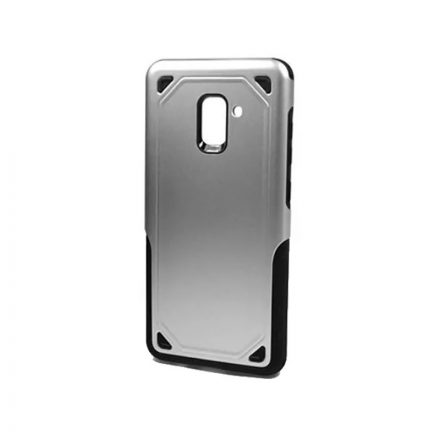 TPU telefontok hybrid armor Samsung Galaxy A8 Plus (2018) A730 ezüst