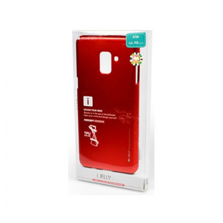 TPU műanyagtok Samsung Galaxy A8 Plus (2018) A730 Mercury Goosperry I-Jelly piros