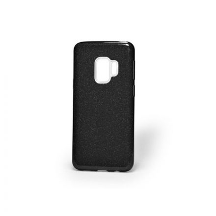 Csillogós TPU/Plexi telefontok Samsung Galaxy S9 G960 fekete