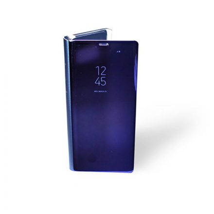 Clear view Samsung Galaxy Note 8 N950F oldalra nyíló tok kék