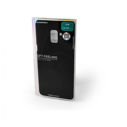 TPU gumis műanyagtok Samsung Galaxy A8 Plus (2018) A730 Mercury Soft Feeling fekete