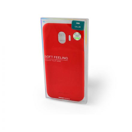 TPU gumis műanyagtok Samsung Galaxy J4 (2018) J400G Mercury Soft Feeling piros