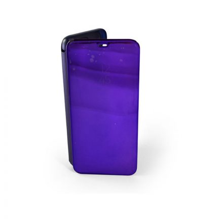 Oldalra nyíló tok Samsung Galaxy A6 Plus (2018) J605 átlátszó view lila