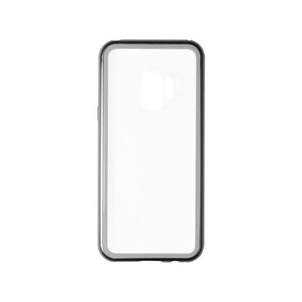 Mágneses abszorpciós telefontok Samsung Galaxy S9 G960 Luxury ezüst-átlátszó