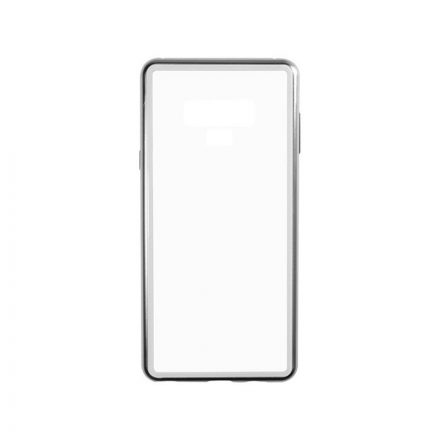 Mágneses abszorpciós átlátszó tok Samsung Galaxy Note 9 N960 Luxury ezüst kerettel