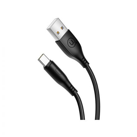 Töltő és adatkábel USB/Type-C csatlakozóval 2A 1 méter Usams U18 SJ267 fekete