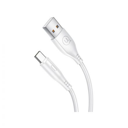 Töltő és adatkábel USB/Type-C csatlakozóval 2A 1 méter Usams U18 SJ267 fehér