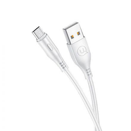 Töltő és adatkábel USB/Micro-USB csatlakozóval 2A 1 méter Usams U-Turn SJ098 fehér