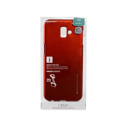 TPU műanyagtok Samsung J6 Plus (2018) J610 Mercury Goosperry I-Jelly piros