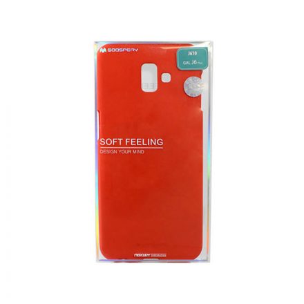 TPU gumis műanyagtok Samsung Galaxy J6 Plus (2018) J610 Mercury Soft Feeling piros
