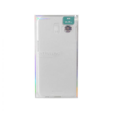 TPU gumis műanyagtok Samsung Galaxy J6 Plus (2018) J610 Mercury Soft Feeling fehér
