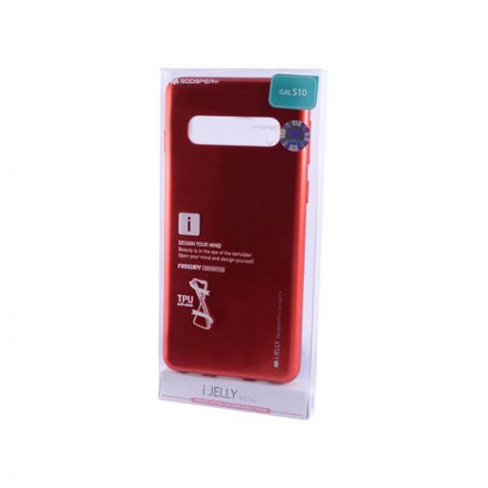 TPU műanyagtok Samsung Galaxy S10 G973F Mercury Goosperry I-Jelly piros