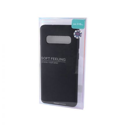 TPU műanyagtok Samsung Galaxy S10 Plus G975F Mercury Soft Feeling fekete