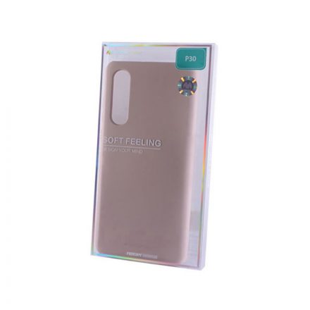 TPU gumis műanyagtok Huawei P30 Mercury Soft Feeling drapp