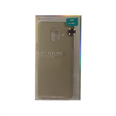 TPU gumis műanyagtok Samsung Galaxy A6 (2018) A600 Mercury Soft Feeling szürke