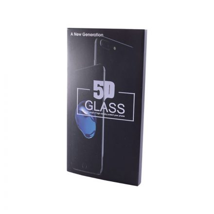 Karc és ütésálló üvegfólia fekete kerettel iPhone 6/6S AM 10D