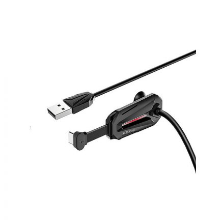 Töltő és adatkábel USB/Type-C csatlakozóval 2A 1.2 méter Borofone BU9 Unreal Gaming fekete