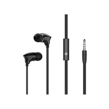 Vezetékes fülhallgató, headset 3,5 mm-es Jack csatlakozóval Borofone BM26 Rhythm fekete