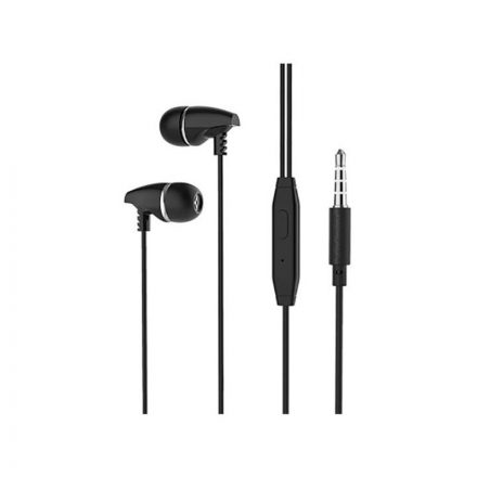 Vezetékes fülhallgató, headset 3,5 mm-es Jack csatlakozóval Borofone BM25 Sound Edge fekete