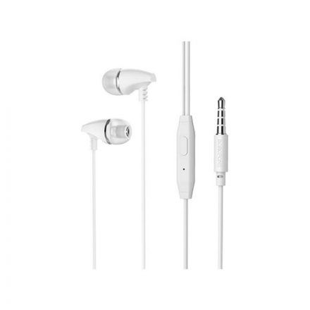 Vezetékes fülhallgató, headset 3,5 mm-es Jack csatlakozóval Borofone BM25 Sound Edge fehér