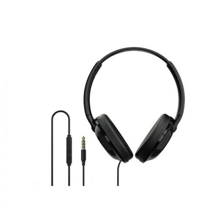 Vezetékes fejhallgató, headset 3,5 mm-es Jack csatlakozóval Borofone BO1 Enjoybass fekete