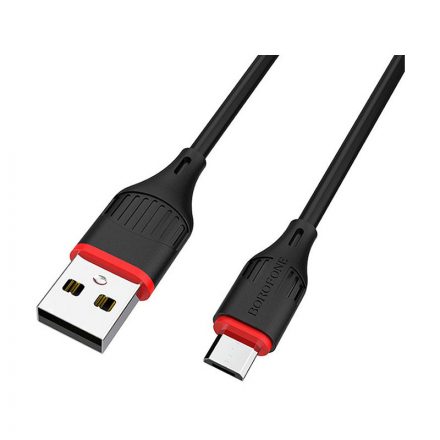 Töltő és adatkábel USB/Micro-USB csatlakozóval 2A 1 méter Borofone BX17 Enjoy fekete