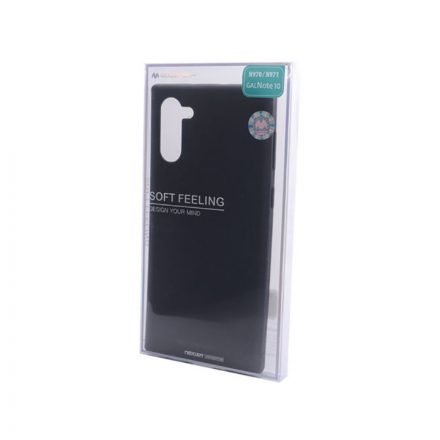 TPU gumis műanyagtok Samsung Galaxy Note 10 N970 Mercury Soft Feeling fekete