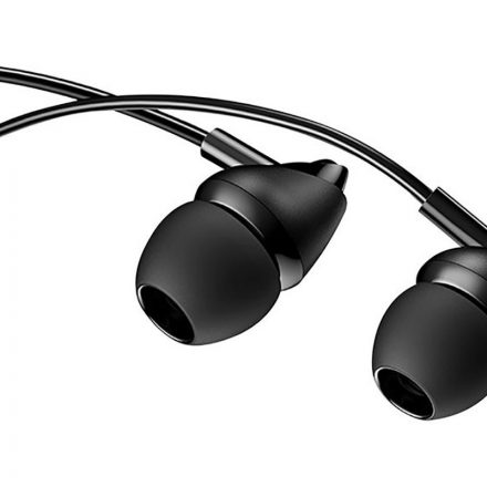 Vezetékes fülhallgató, headset 3,5 mm-es Jack csatlakozóval Usams EP-39 Plastic fekete