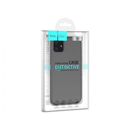 TPU 0,4 mm vastag plexitok iPhone 11 Pro Hoco Thin Jet fekete