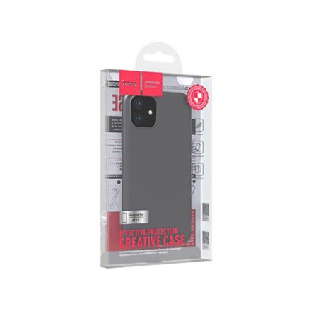 TPU 0,8 mm vastag plexitok iPhone 11 Hoco Fascination fekete