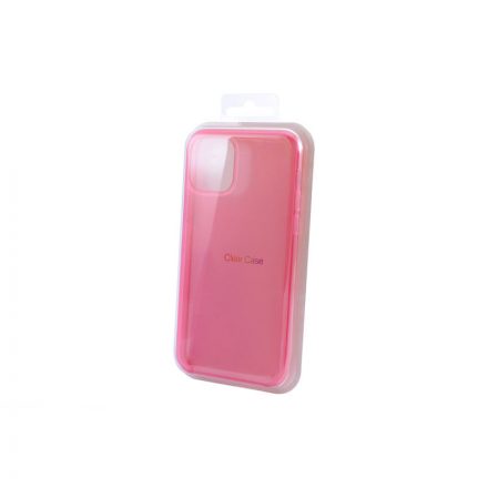 Fényes TPU Szélű Plexi Tok iPhone 11 Pink