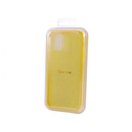 Fényes TPU Szélű Plexi Tok iPhone 11 Pro Sárga