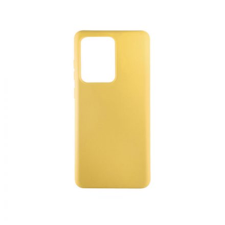 Gumis TPU Műanyagtok Samsung Galaxy S20 Ultra G988F TJ sárga