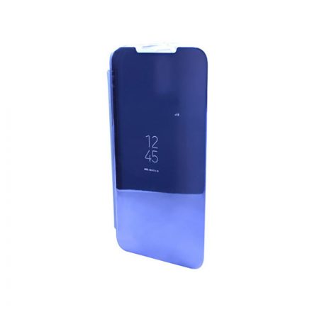 Clear view Samsung Galaxy S20 Plus G985F oldalra nyíló tok kék