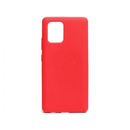TPU műanyagtok Samsung Galaxy S10 Lite Mercury Soft Feeling piros
