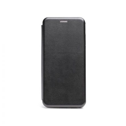 Smart Diva fliptok Samsung Galaxy A11 A115F ívelt mágneses oldalra nyíló tok fekete