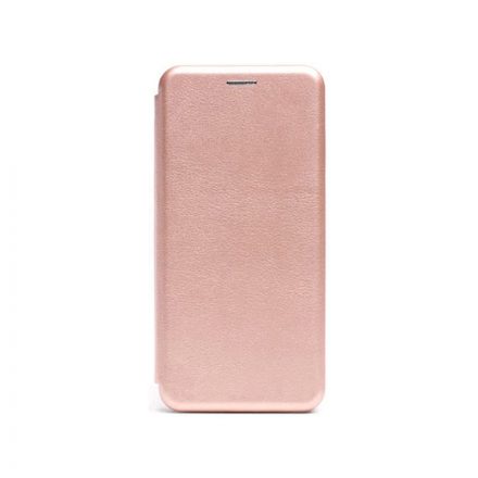 Smart Diva fliptok Samsung Galaxy A11 A115F ívelt mágneses oldalra nyíló tok rose gold