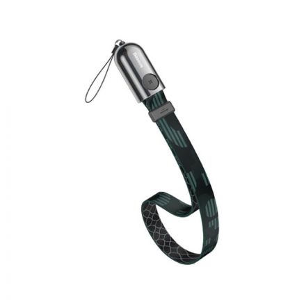 Töltő és adatkábel Lightning csatlakozóval 2.4A 35 cm Baseus Collar Lanyard mintás