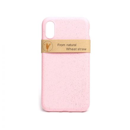 Természetes alapanyagú telefontok iPhone X/XS Zerowaste pink