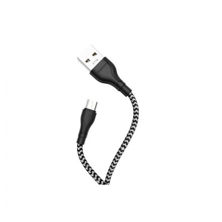 Töltő és adatkábel USB/Micro-USB csatlakozóval 2.4A 1 méter Borofone BX39 Beneficial fekete