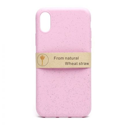 Természetes alapanyagú tok iPhone X/XS Eco2 Zerowaste pink