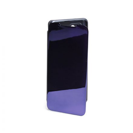 Clear view Samsung Galaxy A42 5G oldalra nyíló tok kék