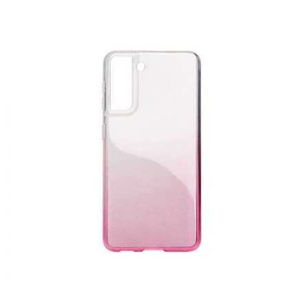 Színátmenetes Csillogós TPU Tok Samsung Galaxy S21 Pink