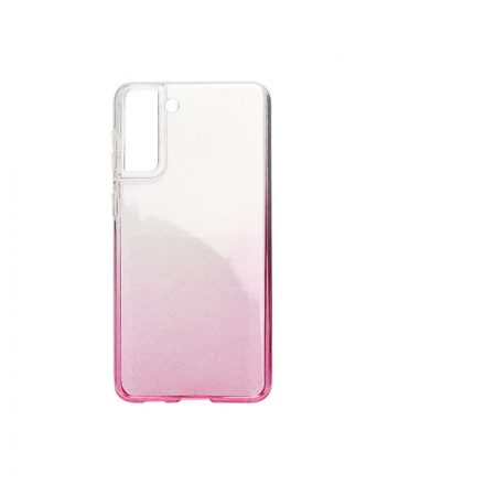 Színátmenetes csillogós TPU telefontok Samsung Galaxy S21 Plus pink