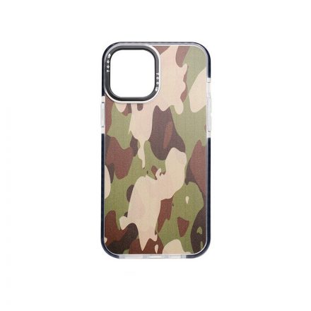 Mintás TPU telefontok Military iPhone 12 Mini YooUp fekete