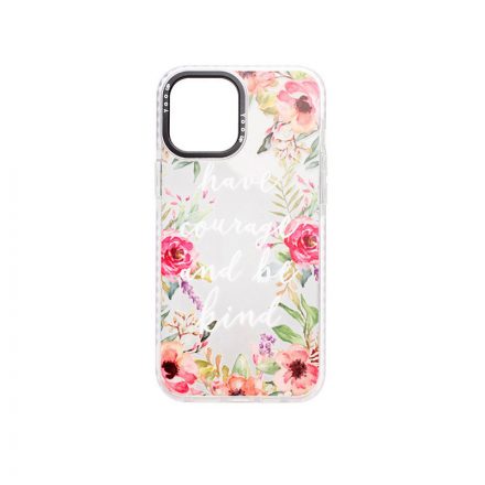 Mintás TPU telefontok Flower iPhone 12 Mini YooUp fehér