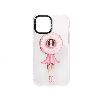 YooUp iPhone 11 Pro Max Mintás Tok Donut Girl Fehér