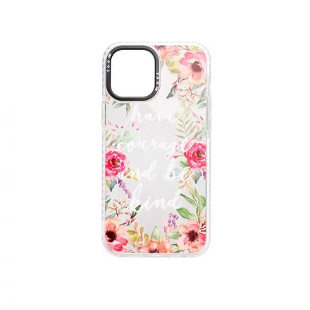 YooUp iPhone 11 Pro Max Mintás Tok Flower Fehér