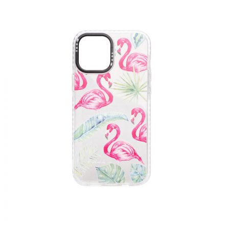 YooUp iPhone 11 Mintás Tok Flamingo fehér